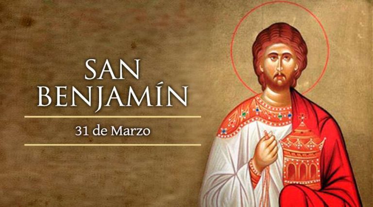Today is the feast of Saint Benjamin, deacon and martyr