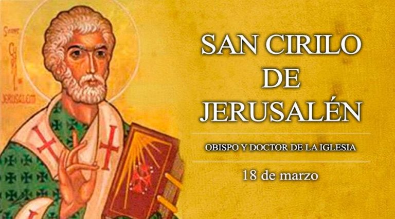 Today is the feast of Saint Cyril of Jerusalem, from catechist to Doctor and Father of the Church