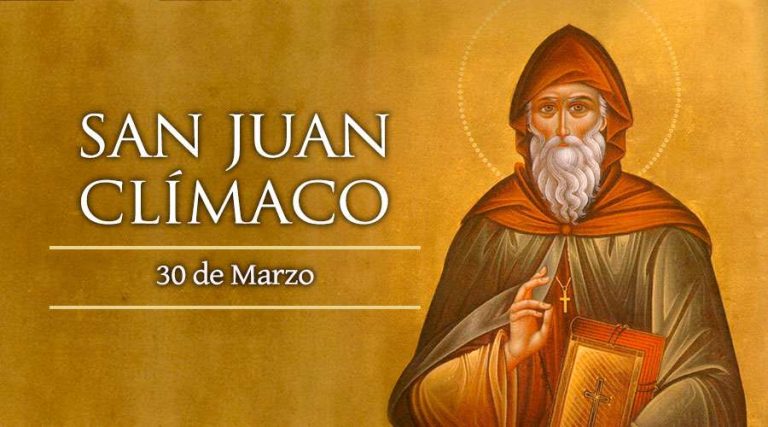 Today we commemorate San Juan Clímaco, the monk who teaches us how to climb to heaven