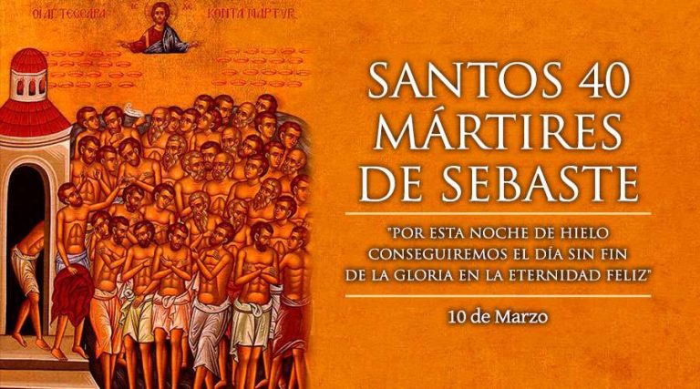 Today we celebrate the 40 martyrs of Sebaste, the brave soldiers who froze to death