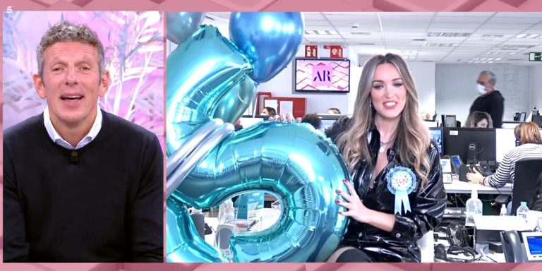 Antonio David sends a bouquet of flowers to Marta Riesco to ‘El programa de Ana Rosa’ for her birthday