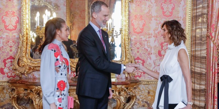 Kings Felipe and Letizia have lunch with Paz Padilla, Sandra Barneda and Elísabet Benavent for the 2021 Cervantes Prize