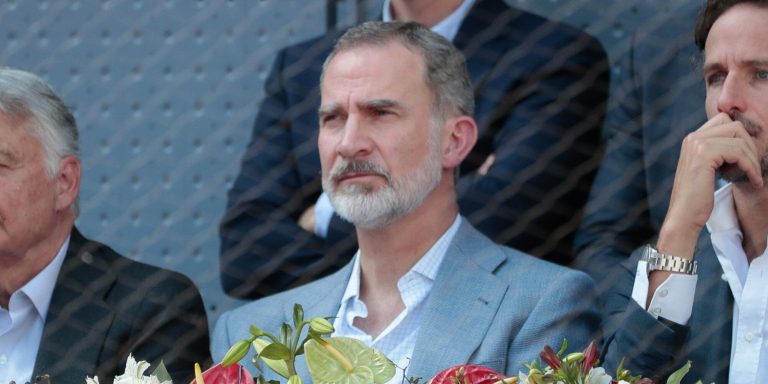 The unexpected presence of King Felipe in the match between Rafa Nadal and Carlos Alcaraz at the Madrid Open 2022