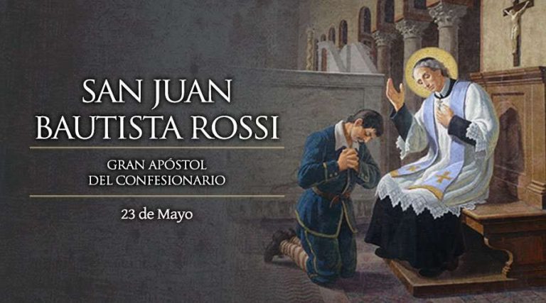 Today we celebrate Saint John Baptist Rossi, who reminds us that confession does us a great good