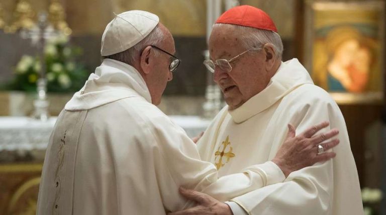 Pope Francis highlights “the exemplary dedication” of Cardinal Angelo Sodano
