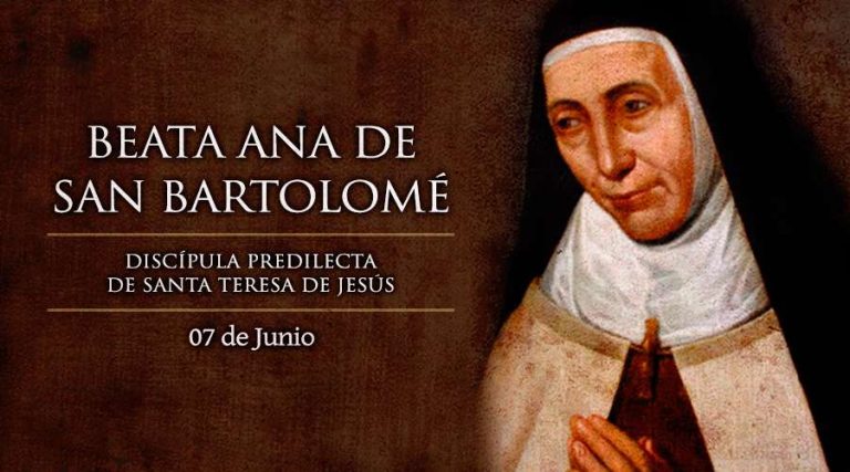 Today we remember Blessed Ana de San Bartolomé, continuator of the work of Saint Teresa of Jesus