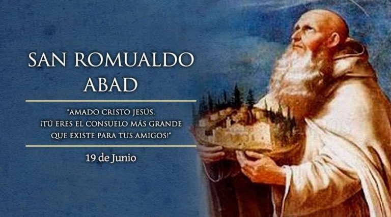 Today we celebrate San Romualdo, Abad, the monk touched by a family tragedy