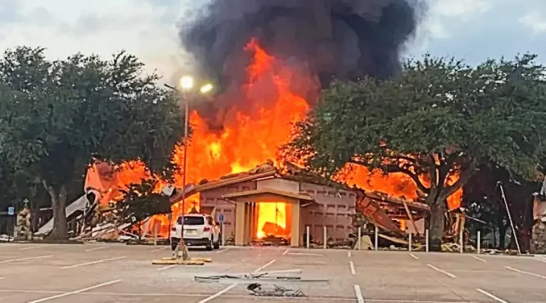 Fire destroys historic Catholic church in Texas